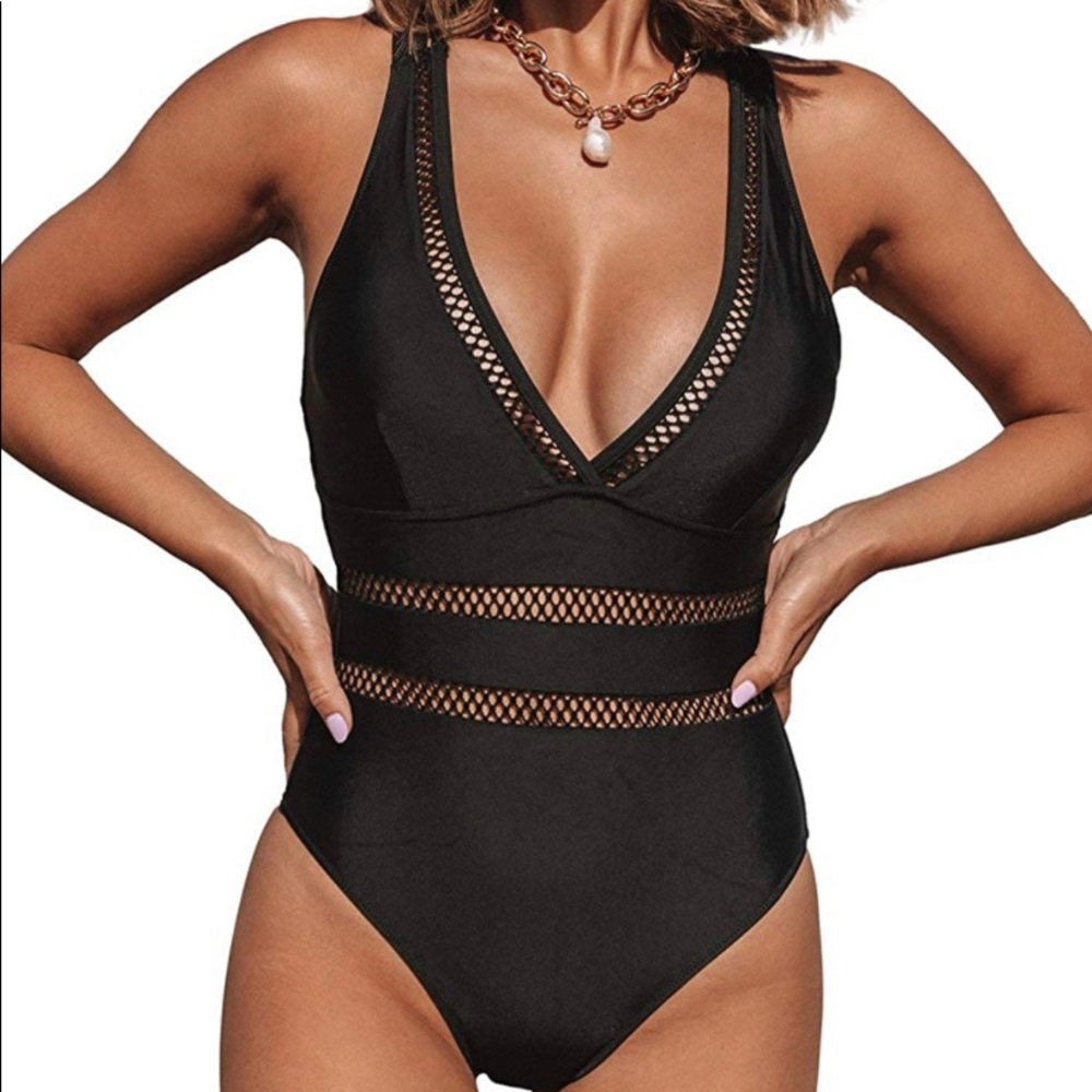 Selling a black medium Beachsissi one piece women’s swimsuit